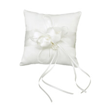 Permium Personalised Wedding Ring Pillow Bearer Cushion Bridal Decorat