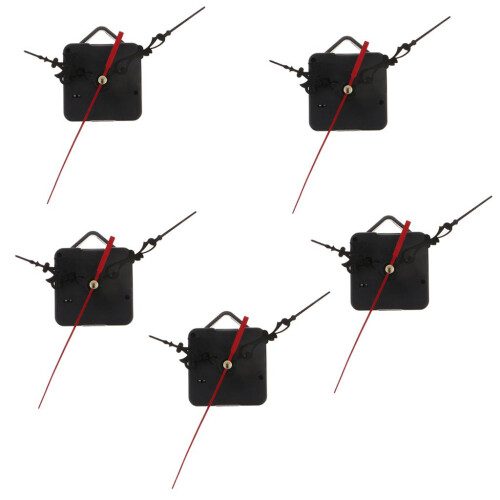 5 Sets Movement with red Pointer for Quartz Wall Clock Repair Replacem 2