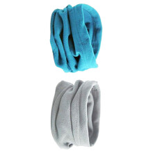 2x Neckwarmer Thermal Snood Scraf for Motorbike Cycling Blue Light Gr
