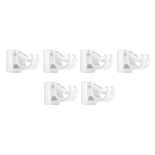 4/6/8/10xAdjustable Rod Bracket Holders wall Curtain Hanging Rod Clips 1