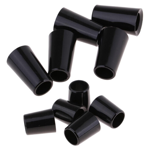 10pcs Black Golf Shaft Sleeve Ferrules Cap Adapter Ring Plastic Black