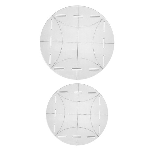 2x Clear Quilting Template Acrylic Quilt Circle Template Tool 5inch 10