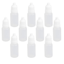 10x Empty Squeezable Dropper Bottle Screw Cap for Eye Drops Lab Liquid
