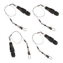 4pcs Snap Release Clip w/ Leader Snap for Outrigger Downrigger Planer