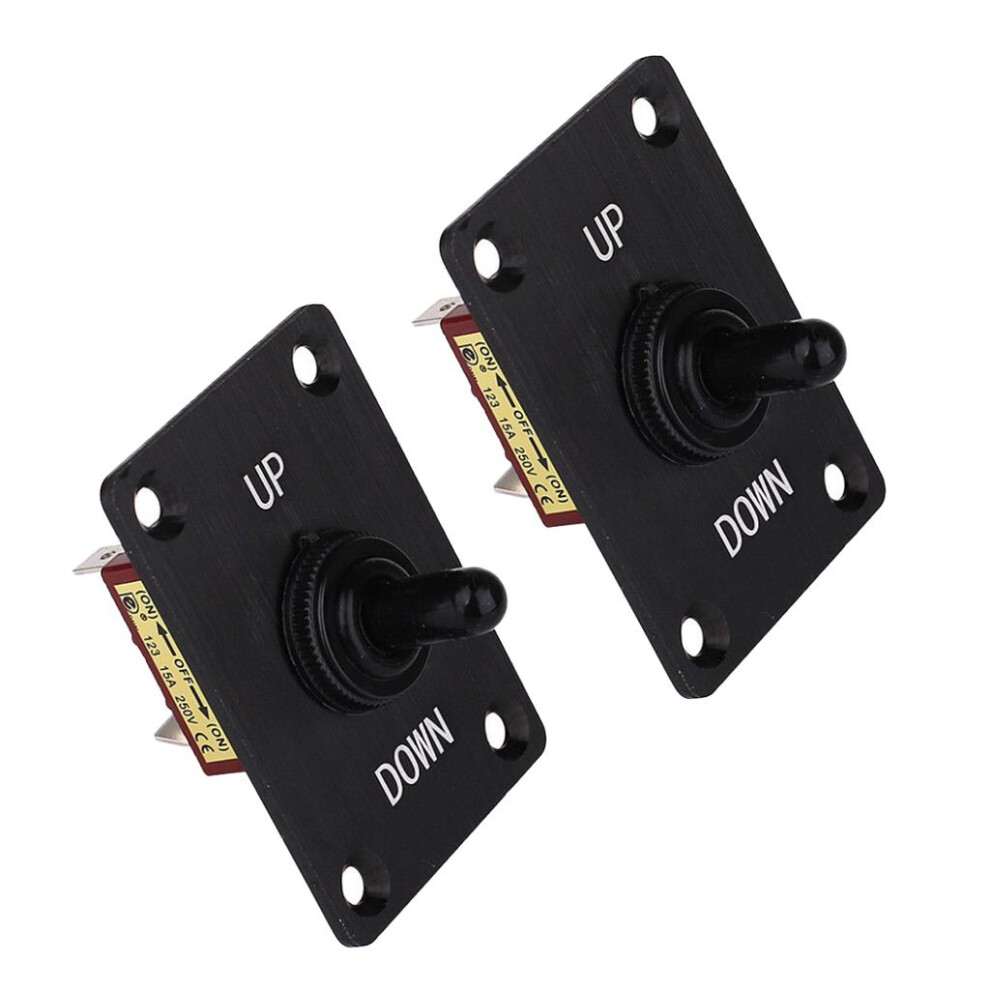 2Pcs Boat 3 Pin Up Down On/Off/On Momentary Toggle Switch Panel 12V 15 6902696642165