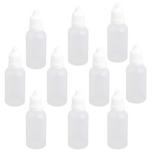 10x Empty Squeezable Dropper Bottle Screw Cap for Eye Drops Lab Liquid