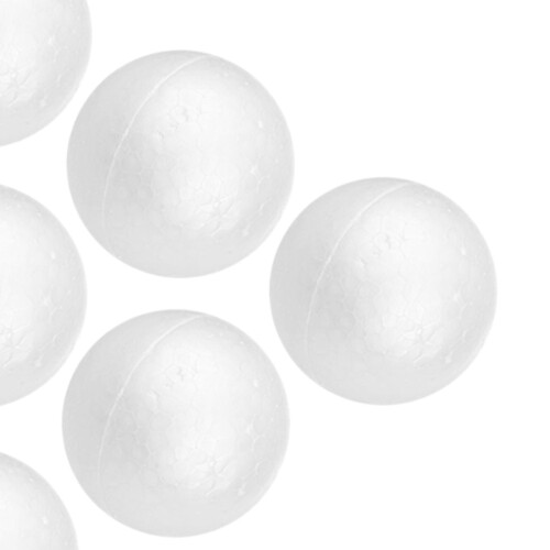 10pcs 8cm White Modelling Craft Polystyrene Foam Balls Spheres 2