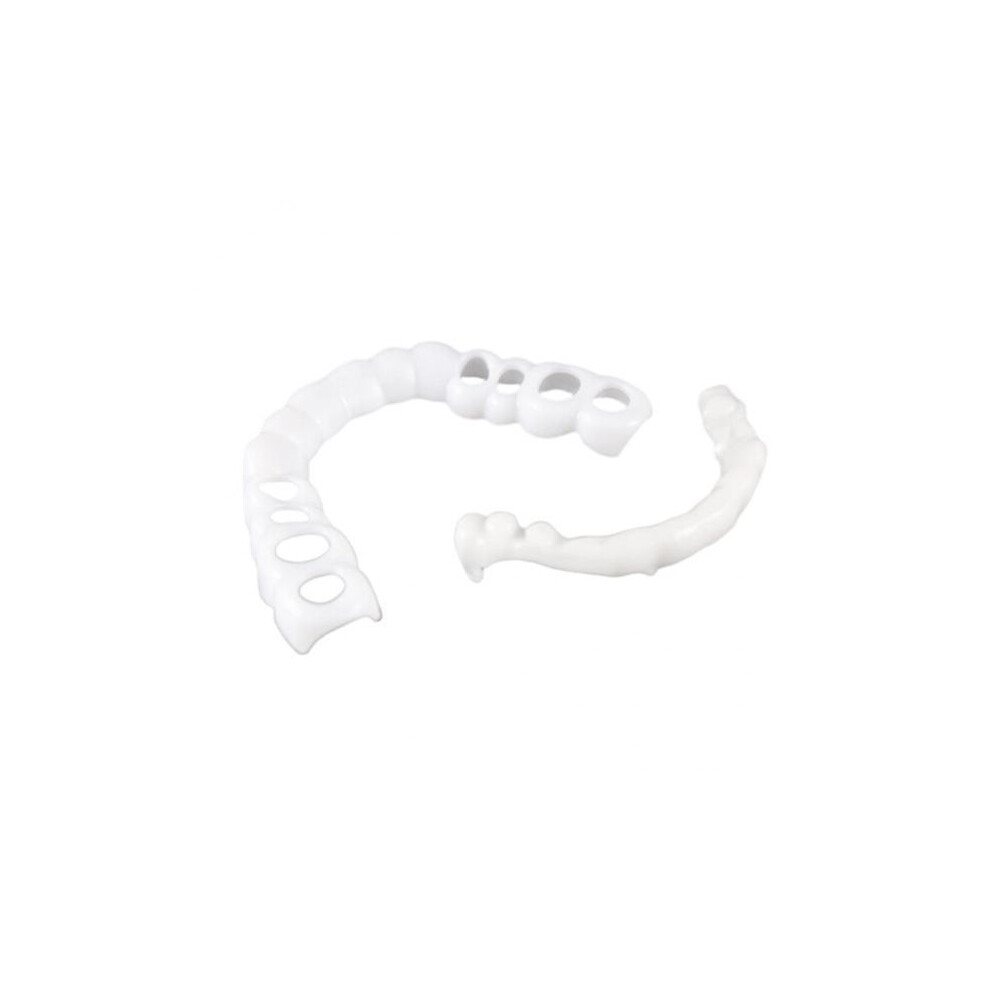 5x1Pair Silicone Upper/Lower False Teeth Dental Veneers Dentures Fake