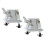2Pcs Chrome Floor Tom Leg Mount Bracket Tom Drum Set Replacement Part 2