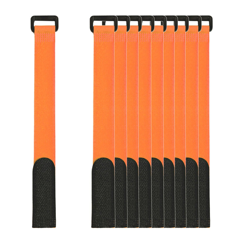 20X Fishing Rod Belts Ties Bike Carrier Rack Strap Tie Downs Orange 6902696563897