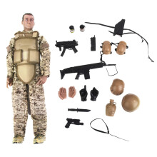 12" 1/6 Army Combat Desert ACU Soldier Action Figure Model Toys A