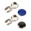 4Pcs Classic Men Cufflinks Ordinary Shirts Decor Round Button Covers B 2