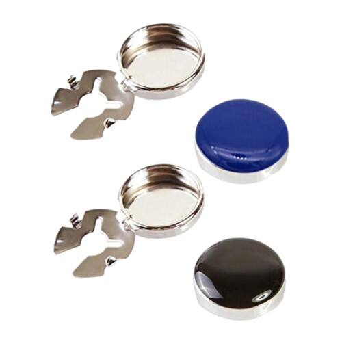 4Pcs Classic Men Cufflinks Ordinary Shirts Decor Round Button Covers B 1