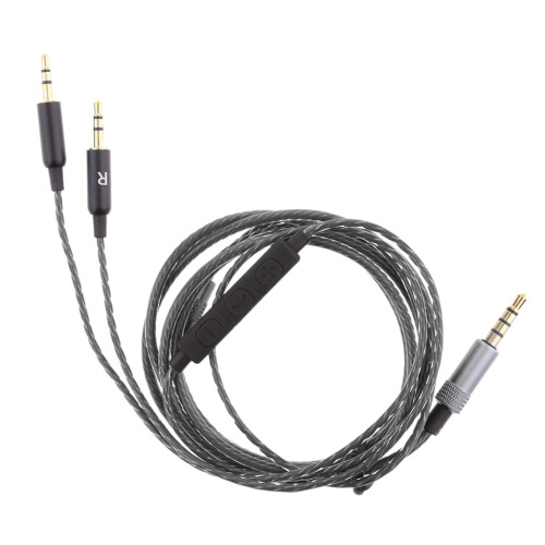 3.5mm to 2.5mm Cable with Mic Replacement for Sol Republic Headphone B