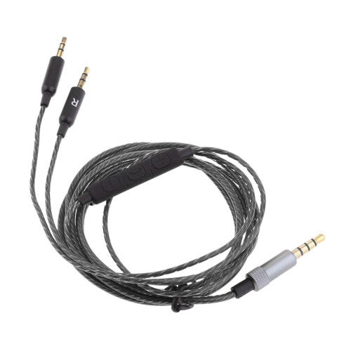 3.5mm to 2.5mm Cable with Mic Replacement for Sol Republic Headphone B 1