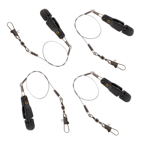 4pcs Snap Release Clip w/ Leader Snap for Outrigger Downrigger Planer 2