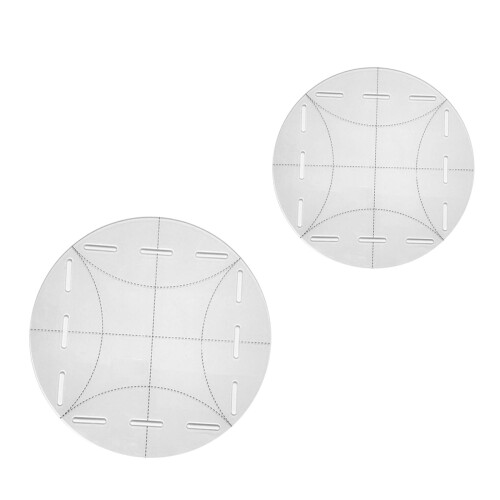 2x Clear Quilting Template Acrylic Quilt Circle Template Tool 5inch 10 1