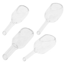 4 PCS Glass Weighing Boat Round, Weighing Funnel, Laboratory Glassware