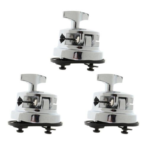 3 Pieces Drum Holder Base Plate Drum Rack Clamp Drum Tom Mount Bracket