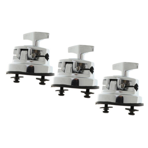 3 Pieces Drum Holder Base Plate Drum Rack Clamp Drum Tom Mount Bracket 1