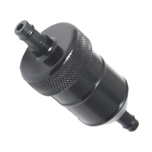 8mm 5/16" Aluminium Inline Fuel Petrol Diesels Filter Universal Black