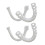 2x Silicone Upper/Lower False Teeth Dental Veneers Dentures Fake Tooth 2
