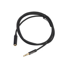 Headphone Extension Cable 3.5mm Jack Male to Female Aux Cable Black 1