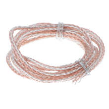 7N OCC Copper Wire, DIY HiFi Audio Cable for Earphone 2m Gold and Silv