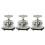 3 Pieces Drum Holder Base Plate Drum Rack Clamp Drum Tom Mount Bracket 3