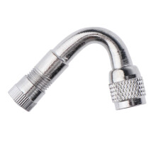 Motorcycle Tire Brass 45/90/135Degree Lengthened Inflatable Tube Silve
