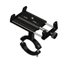 Motorcycle Handlebar Phone Mount for Samsung Note20 10 Black no Rotati