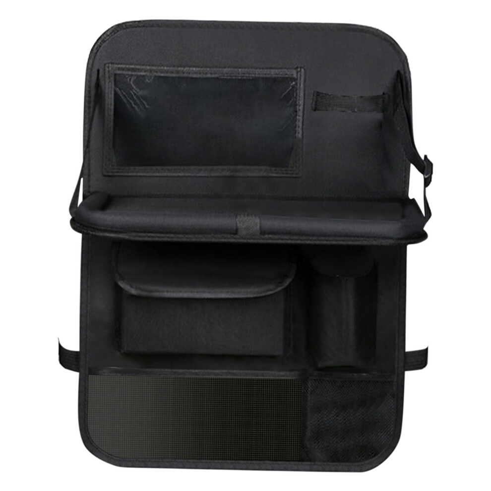 Backseat Car Organizer Storage Bag Storage Pocket Kick Mat Tablet Hold 6902696289711