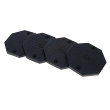 4PCS Heavy Duty Rubber Car Lift Arm Pads Equipment Kit Black Octagon