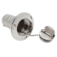 Boat Deck Fill Filler Cap Keyless Diesel Marine 316 Stainless Steel 38