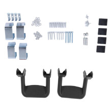 2x SUV Truck Side Steps Bar Aluminum Powder-Coated Fit for Cars