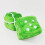 2Pcs Mirror dices Soft Hanging dices Model for Ornament Decoration gre 3