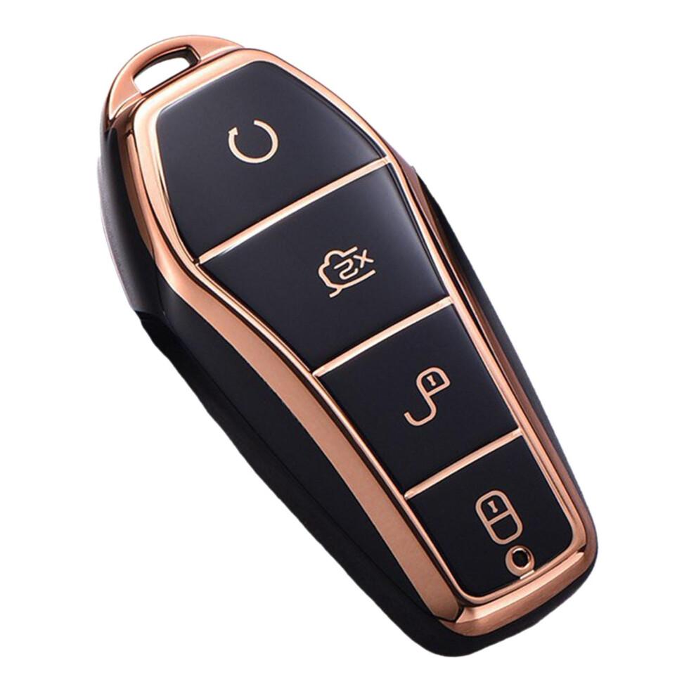 Auto Key Fob Cover Protector For Byd Atto 3 Replace High Quality Black 6902696175151