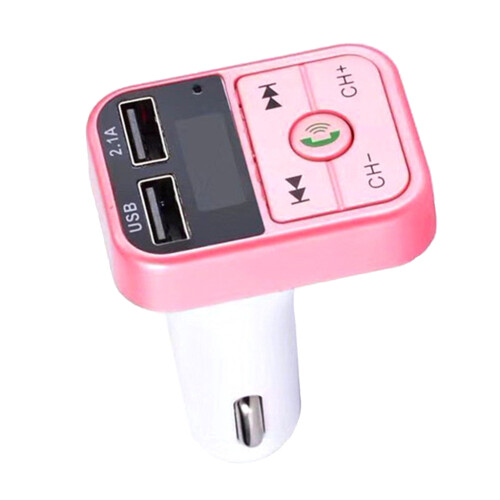 Wireless Bluetooth CarFM Transmitter Support TF Card Dual USB Charger