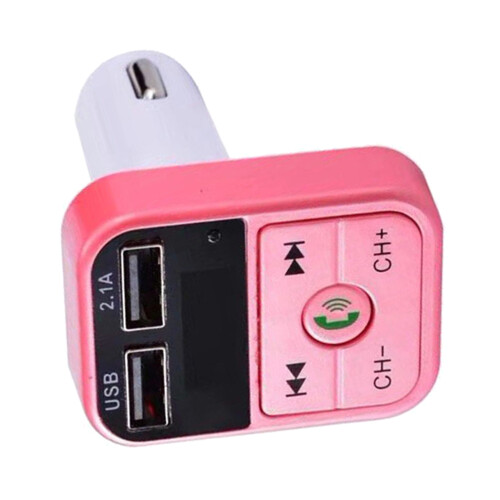 Wireless Bluetooth CarFM Transmitter Support TF Card Dual USB Charger 2