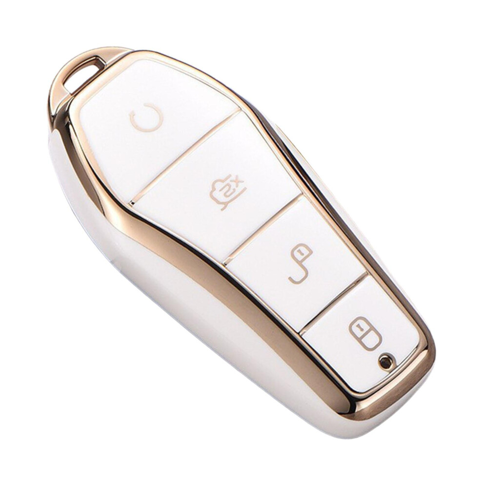 Auto Key Fob Cover Protector For Byd Atto 3 Replace High Quality White 6902696112743