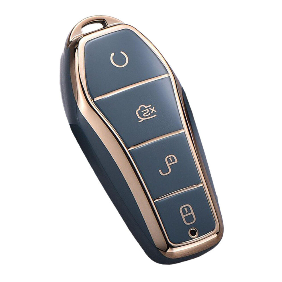 Auto Key Fob Cover Protector For Byd Atto 3 Replace High Quality Gray 6902696233769