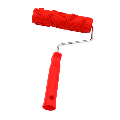 7 inch Embossing Paint Roller Painting Brush With Handle Wall Decor #5 1