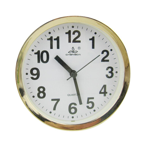 Modern Multi Shaped Desk Clock Quartz Clock Gold Frame Home Decor Roun
