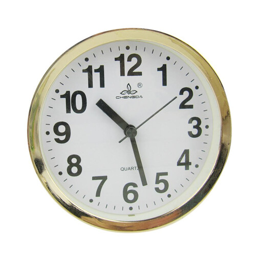 Modern Multi Shaped Desk Clock Quartz Clock Gold Frame Home Decor Roun 2