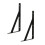 2 Pieces Metal  L Shaped Wall Shelf Bracket Rack Support 200x120x2mm B 1
