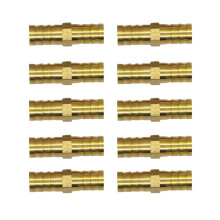 Brass Barbed Hose Tube Pipe Pagoda Fitting Coupler Connector 10Pcs 10m