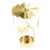 Christmas Decor Rotating Candle Tea Light Holder Candlestick Gold Butt 1
