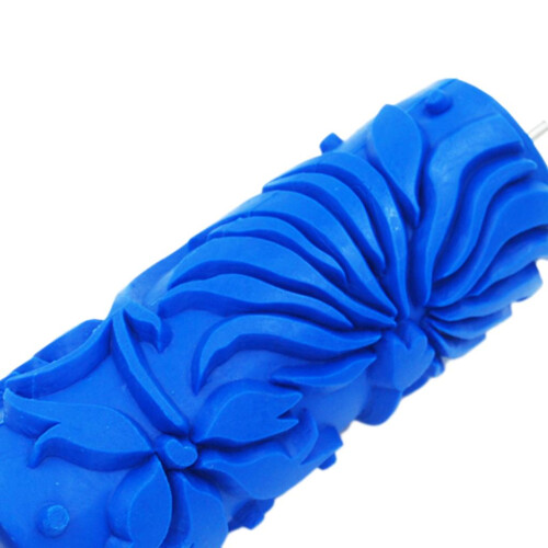 5'' Embossed Pattern Paint Roller DIY Wall Painting Edger Runner Tool 2