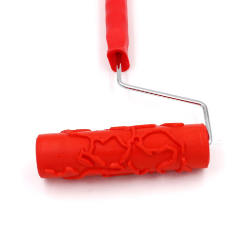 7-Inch Assorted Embossed Pattern Painting Roller with Plastic Handle 5 2