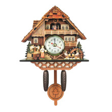 Antique Wall Clock Vintage Wooden Clock Home Decor Excellent Gift K